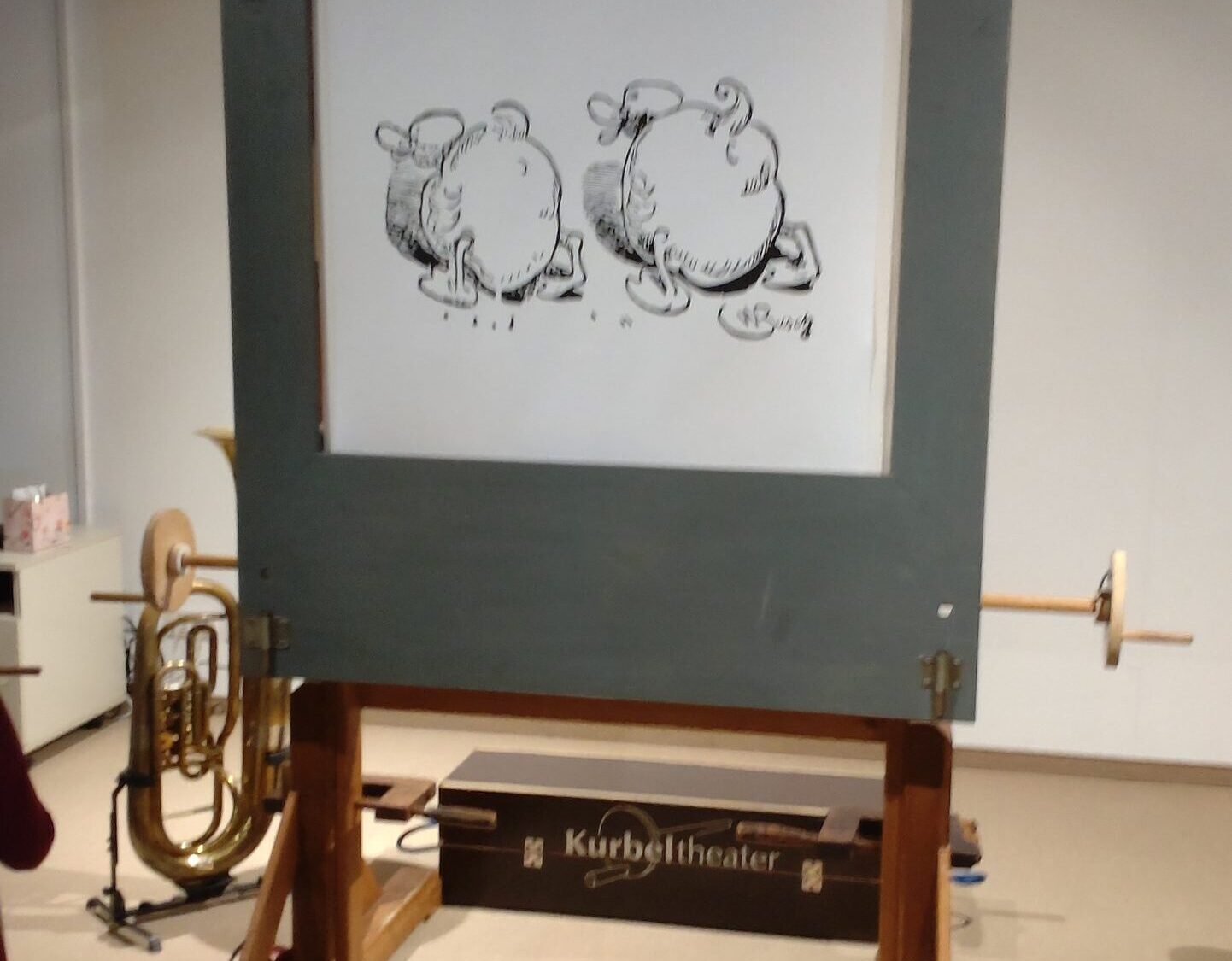 Visual &ndash; Besuch beim Kurbeltheater „Max und Moritz“ – Grundschule an der Weinau